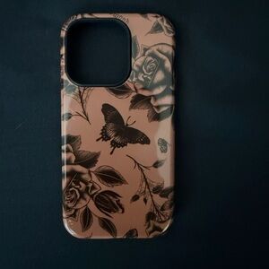 Badwood Black and Brown iPhone 14 Pro case